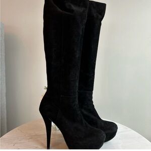 Stuart Weitzman Platform Suede Boots